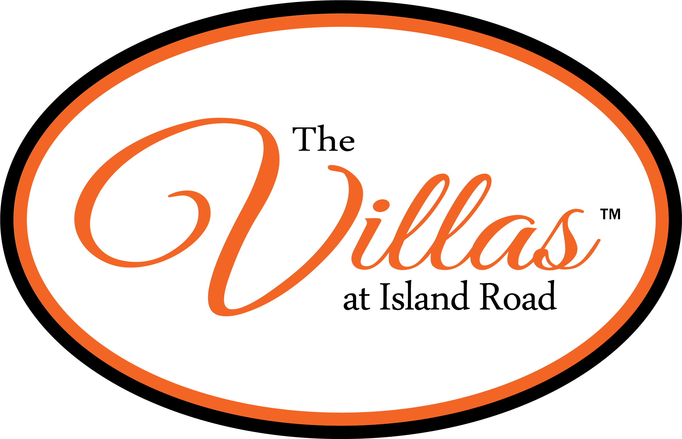 The image is a logo of The Villas at Island Road.